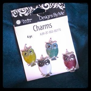 Owl charm beads